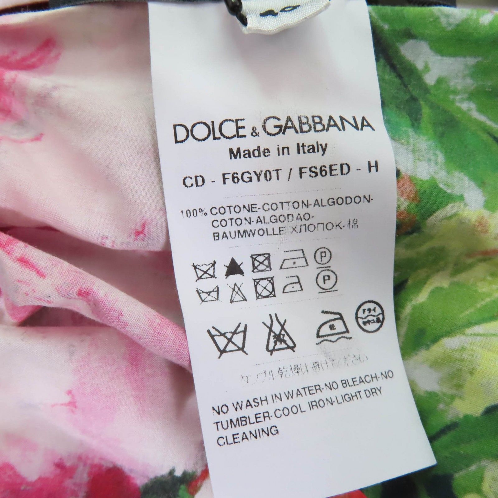 未使用品☆DOLCE&GABBANA ドルチェ&ガッバーナ コットン100 未使用品☆DOLCE&GABBANA ドルチェ&ガッバーナ コットン100