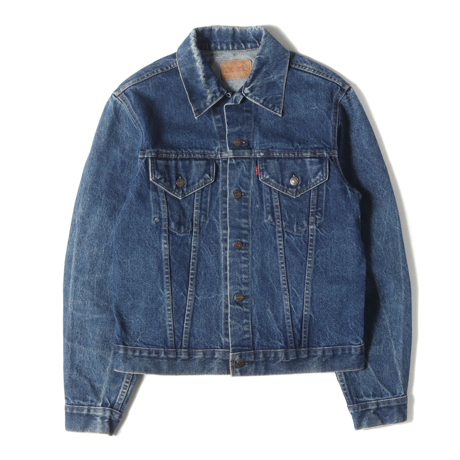 Levis / vintage ヴィンテージ リーバイス ジャケット サイズ:42L / 70s 71205-0217 4th ロング丈 デニムジャケット / Gジャン(ビッグサイズ) インディゴ 55% / アウター ブルゾン 上着 / USA製【メンズ】