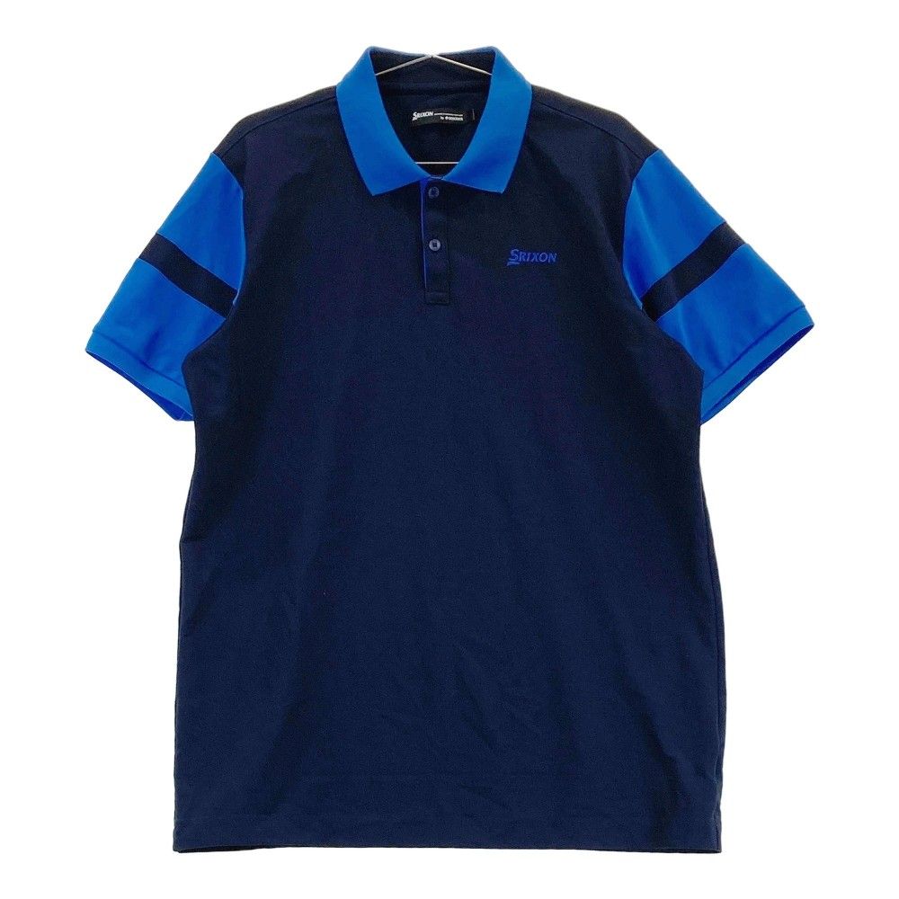 ポロシャツ ゴルフデサントスリクソンネイビーレディースLサイズシャツ