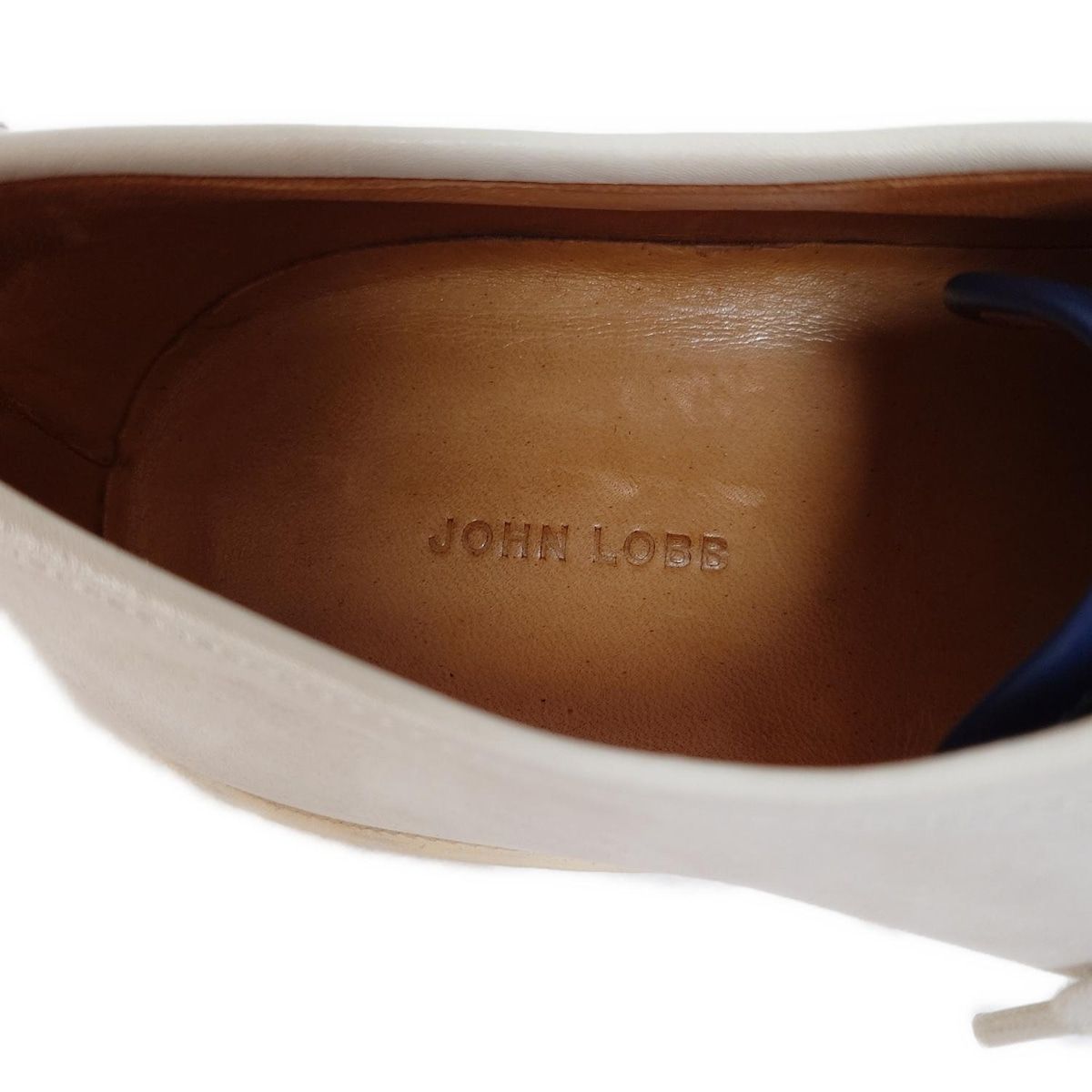 JOHNLOBB(ジョンロブ) スニーカー 6 メンズ - アイボリー×ネイビー  