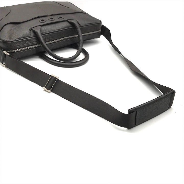 良品）dunhill レザーショルダーバック ブラック H110 良品 dunhill