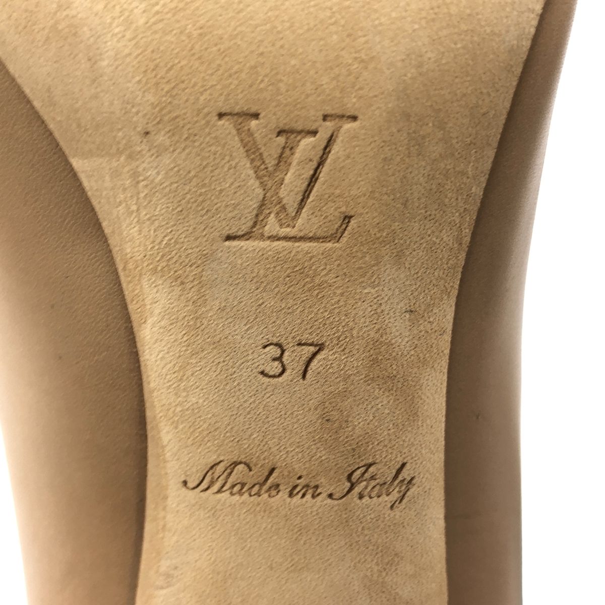 美品】 Louis Vuitton / ルイヴィトン | メタル ロゴ ポインテッドトゥ  