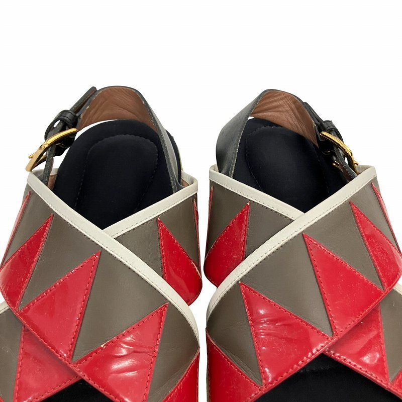 マルニ MARNI FUSSBETT フスベット クロスレザーサンダル