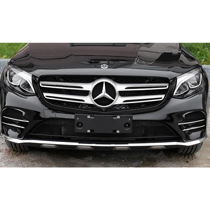 メルセデス ベンツ メッキ フロントバンパーダクト フィン 