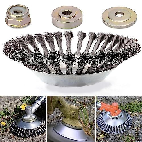 15CM 草刈り機 替え刃 草刈機用チップソー 雑草クリーニングツール 芝刈り機ヘッド 研磨機 ハイブリッドカッター 除草ブラシ 草刈機用チップソー 刈込ヘッド ロータリー雑草ブラシ ガーデニ