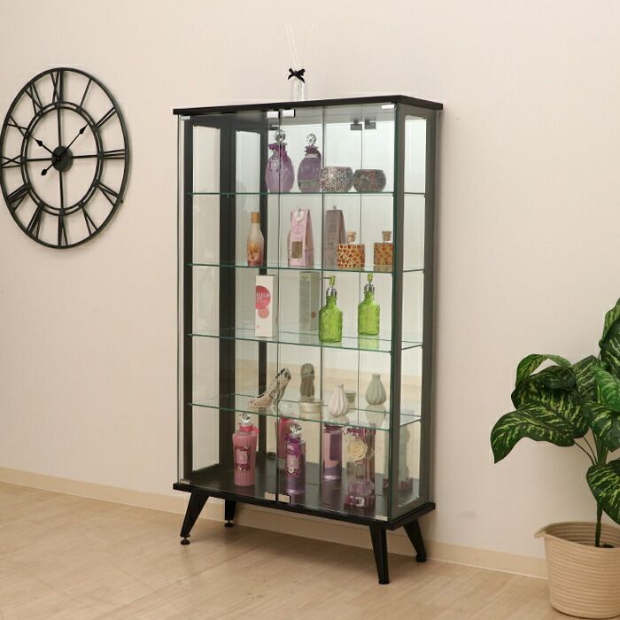 ケース 脚付き ディスプレイケース ガラスケース 棚 収納 フィギュア ラック ガラス 棚 ケース 壁面収納 ディスプレイ ガラス 飾る 展示 プラモデル 模型 香水