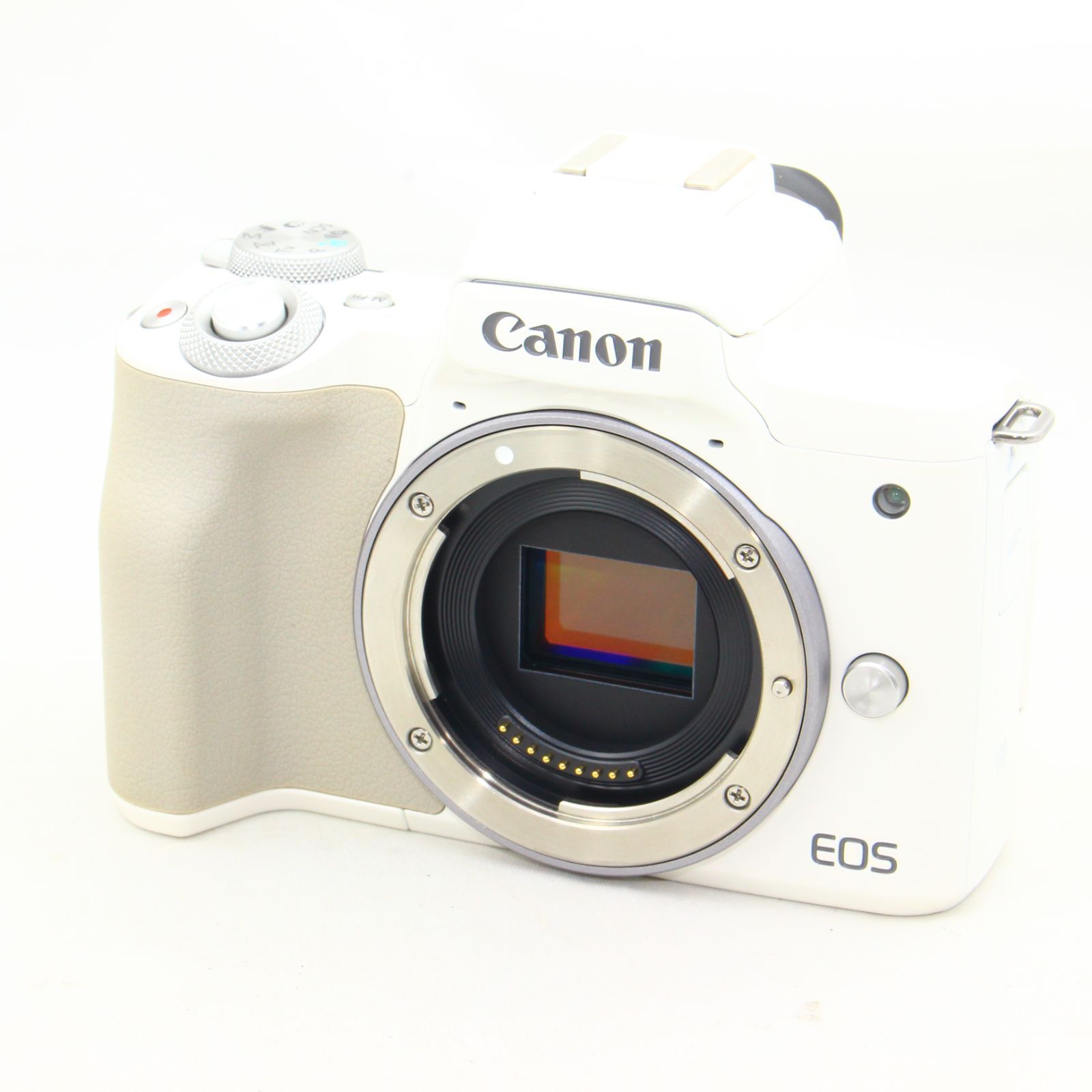 Canon ミラーレス一眼 EOS Kiss M ボディ ホワイト - メルカリ