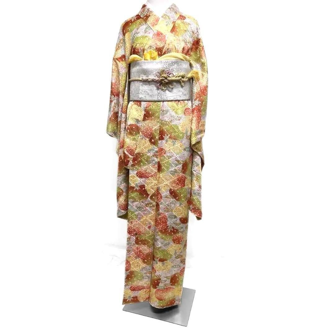 未着用 絞り 板締め 松 花菱 振袖 着物 014a p - メルカリ 