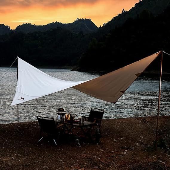 TOMOUNT TC ポリコットン タープ 4×5m ベージュホワイト 楽天市場