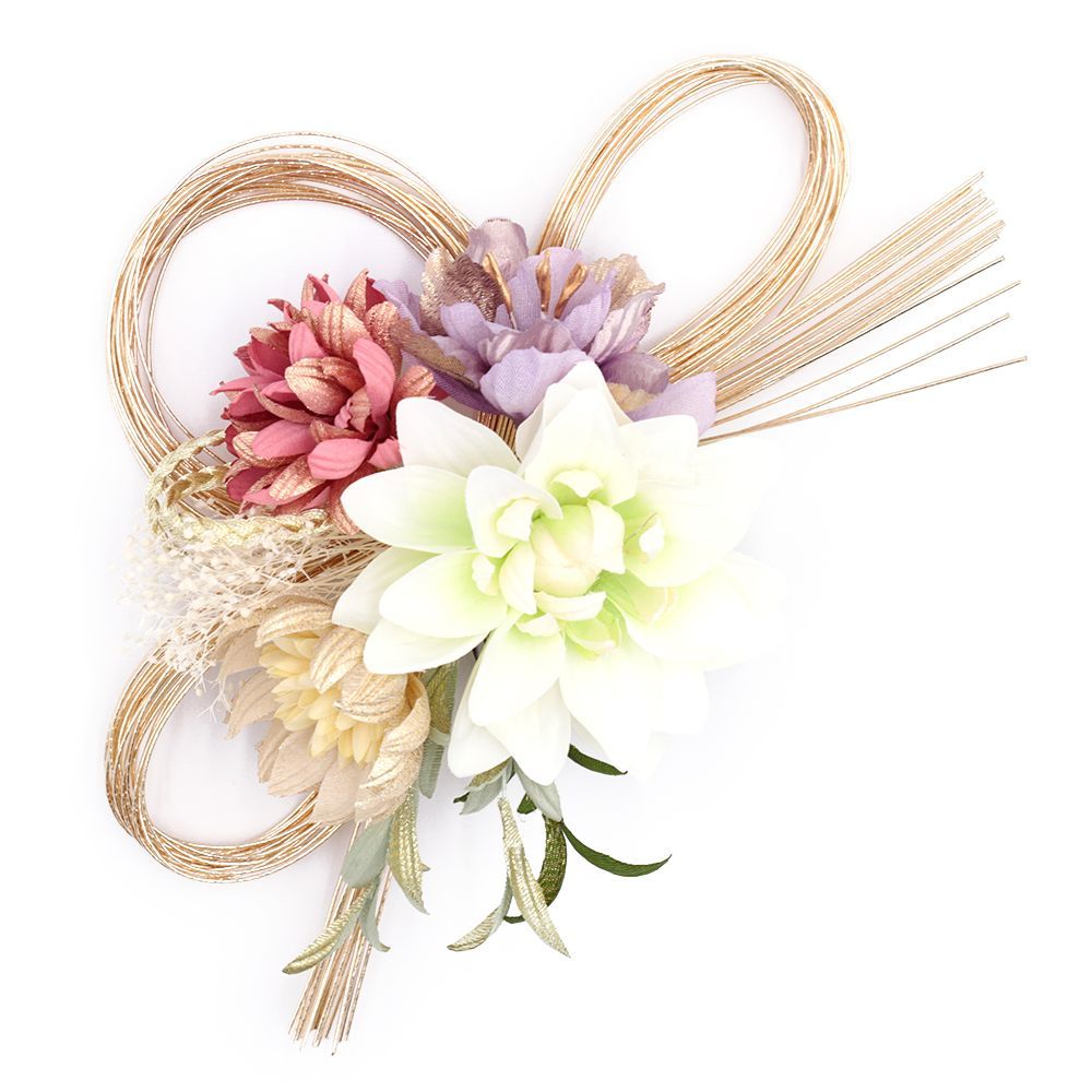 №015♡ドライフラワー＆プリザーブドフラワー髪飾り♡成人式♡卒業式