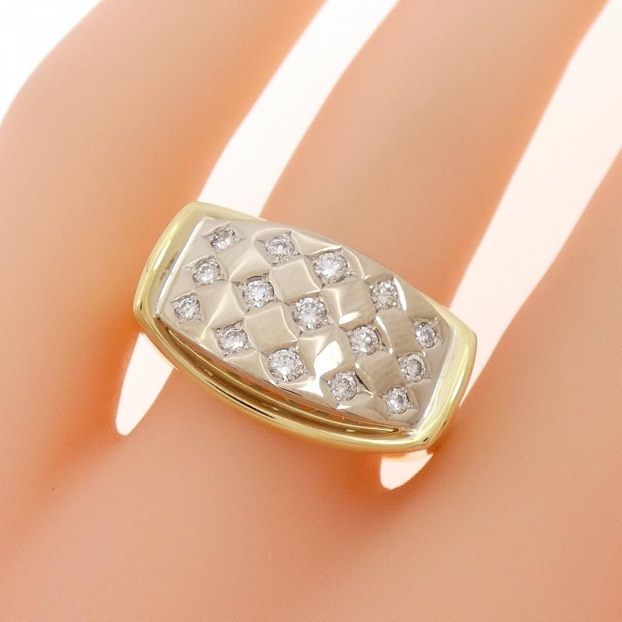 K18PG ダイヤモンド リング 0.25CT ダイヤモンド K18リング(計0.7