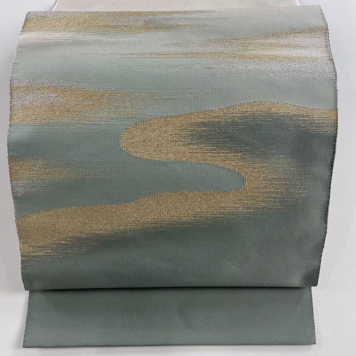 美品逸品 松葉名古屋帯 霞 上質紬 正絹
