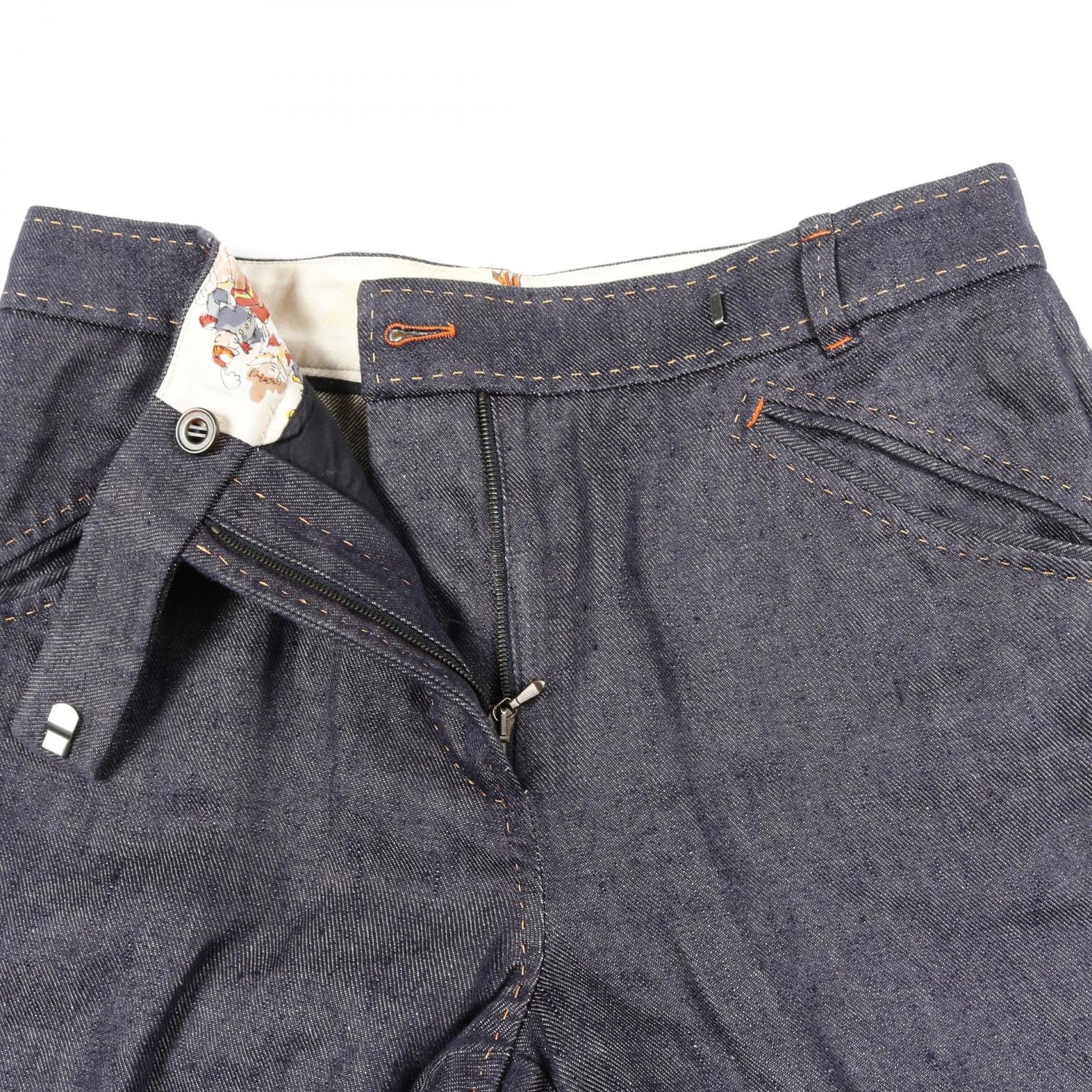 エルメス HERMES デニムパンツ CIRQUE MOLIER セリエボタン