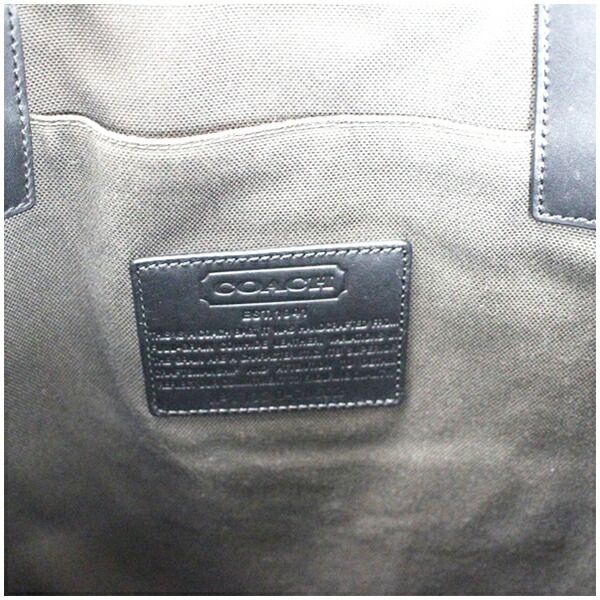 コーチ リバーシブル トートバッグ 肩掛け レザー ブラック 70502 中古