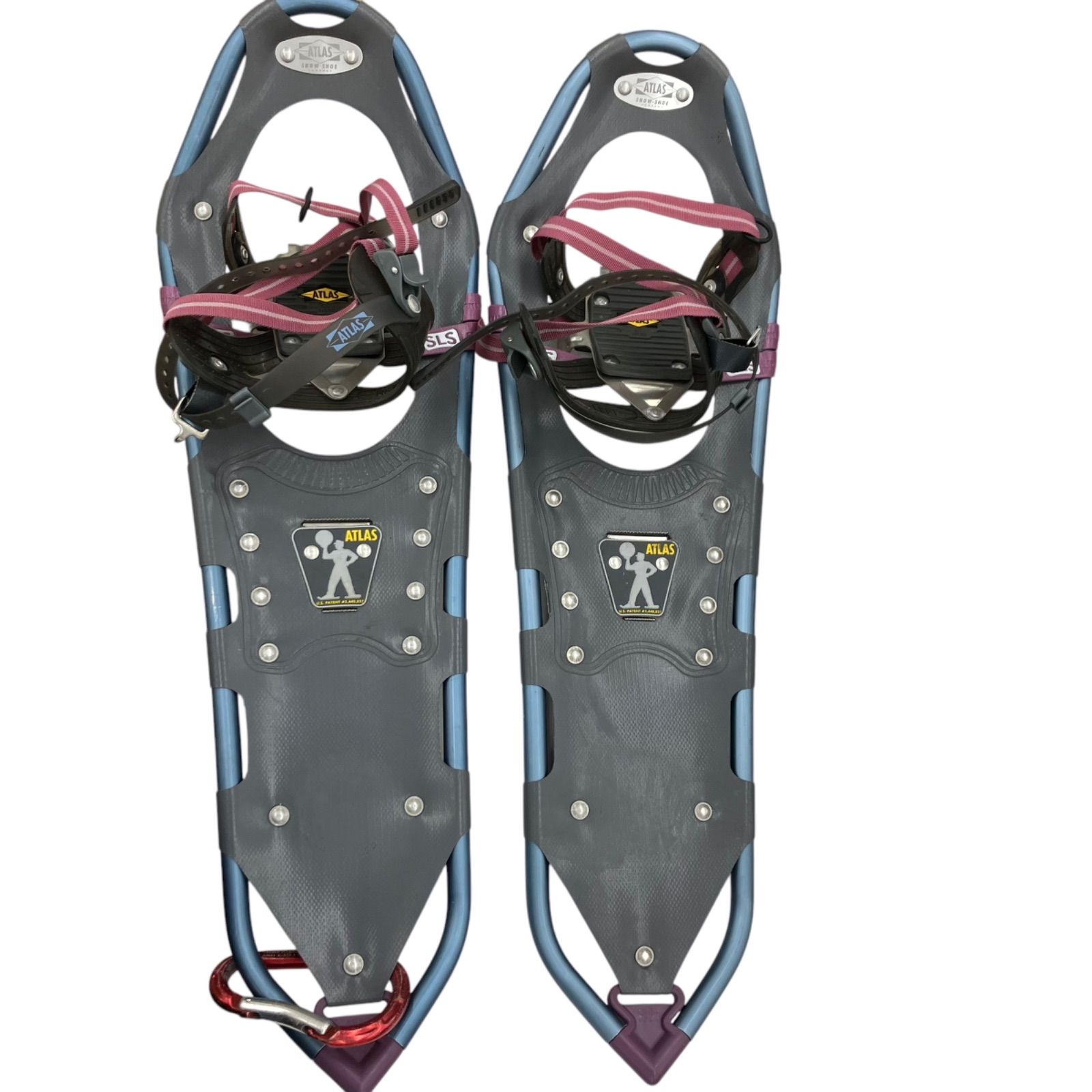 186000 現状品 ATLAS スノーシュー 大人用 クランポン付き