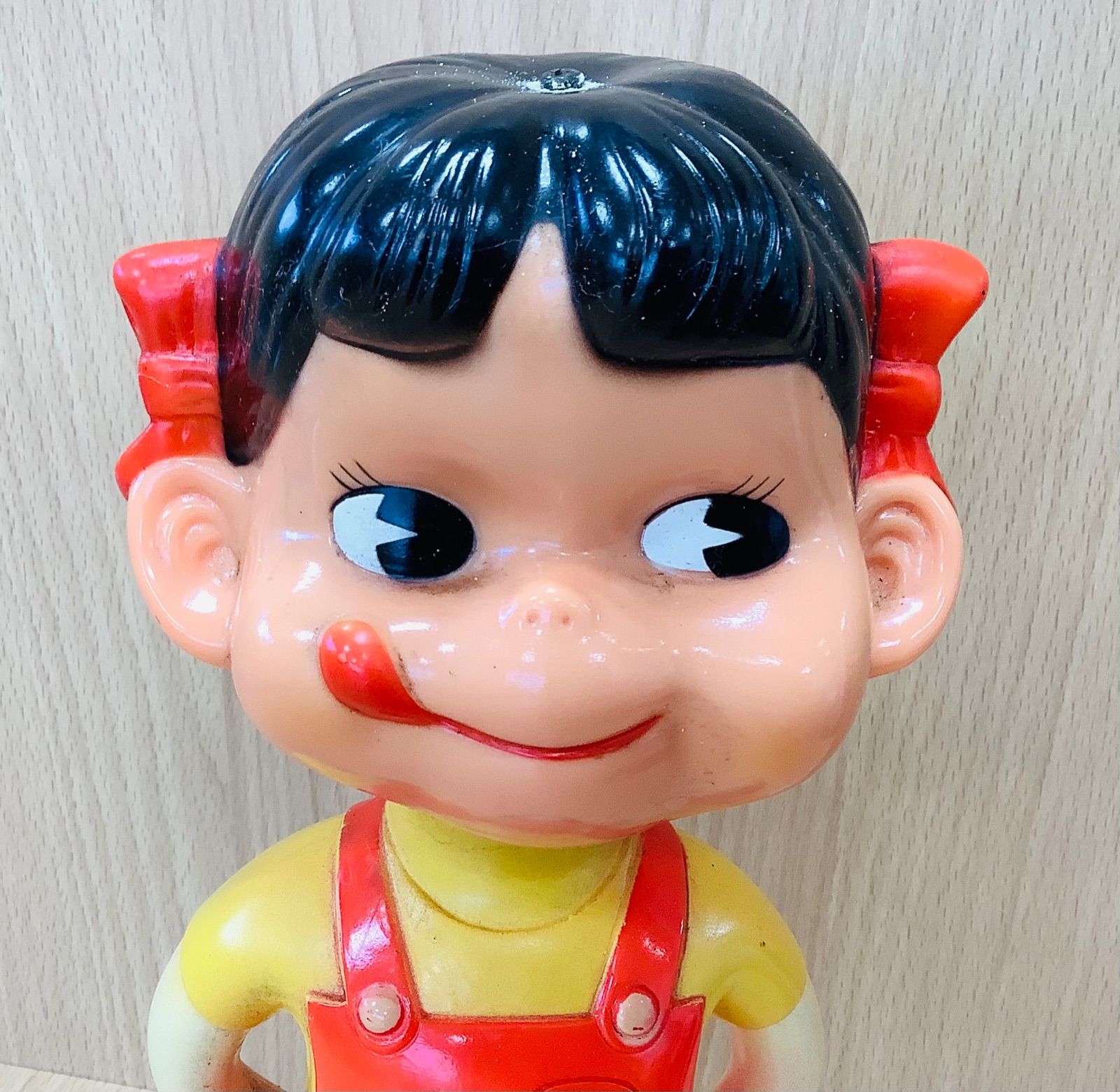 不二家 ペコちゃん首振り人形 アンティーク G409 不二家 ペコちゃん人形 首振り アンティーク レトロ 初期