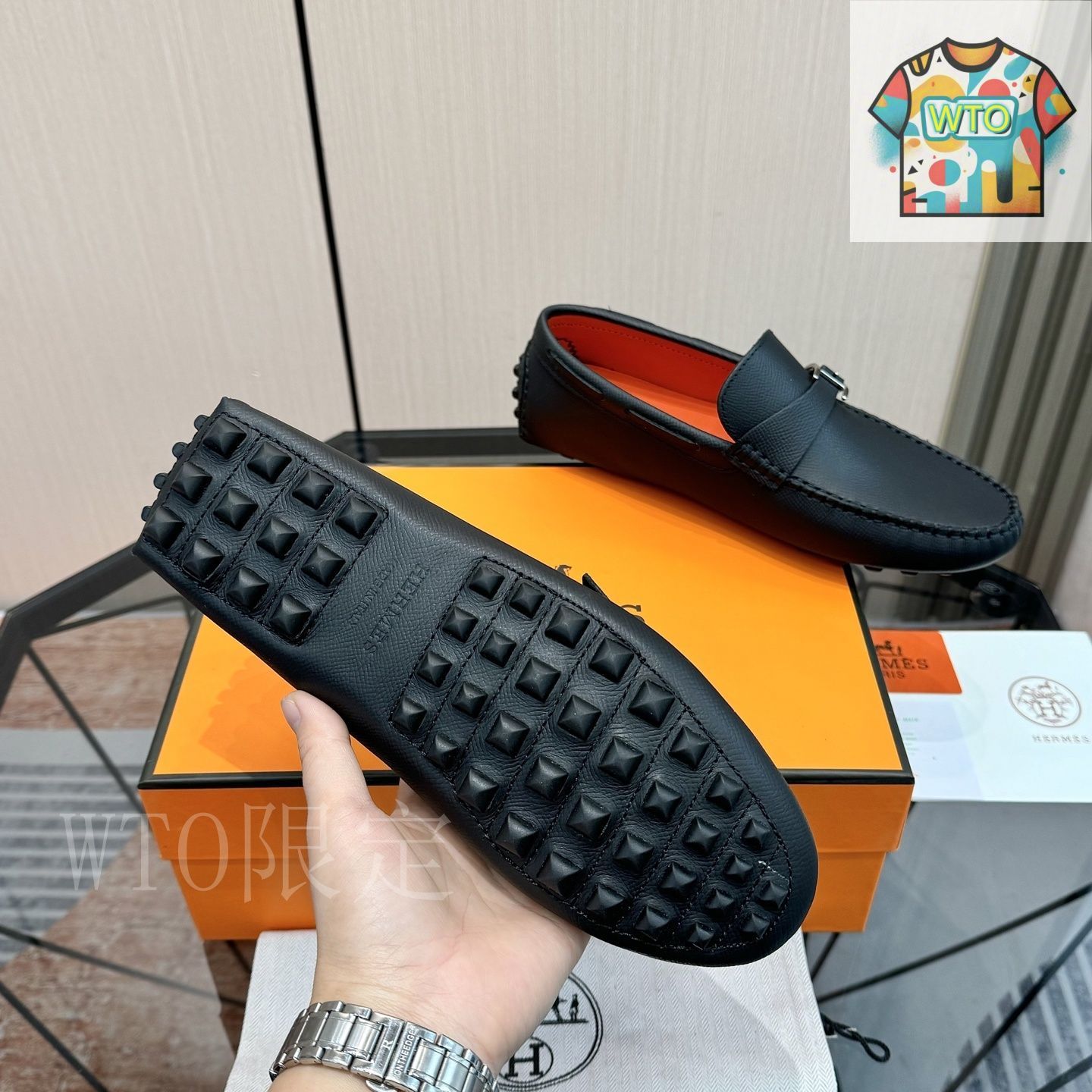HERMES エルメス クラシック メンズ ローファー02-JH10 - メルカリ