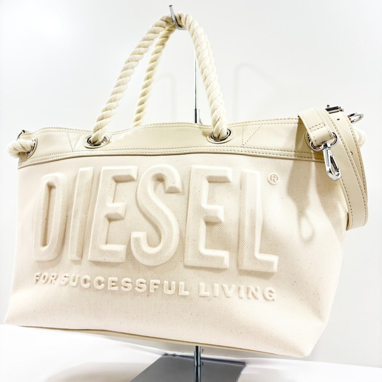 1点限り!!美品!!】DIESEL ディーゼル ROPE トート 2Wayバッグ ロゴ 