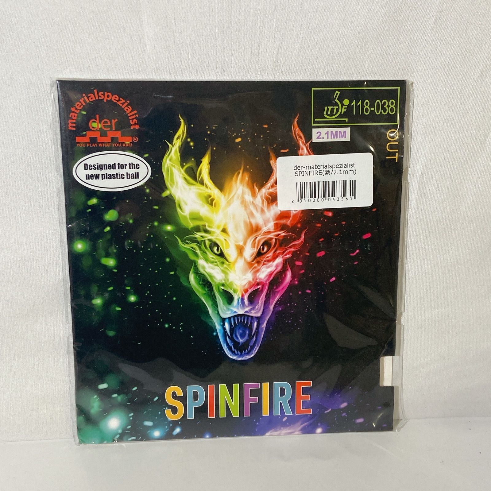 未開封品】マテリアルスペシャリスト (der material spezialist)SPINFIRE (スピンファイア) 卓球表ソフトラバー 紫  2.1mm - メルカリ