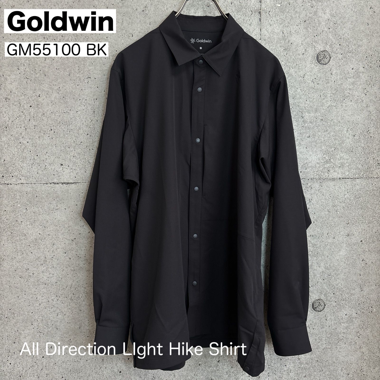 SALE 【新品】 GOLDWIN ゴールドウイン オールダイレクション ライトハイクシャツ シャツ GM55100 BK ブラック 長袖 Lサイズ メンズ ユニセックス ゴールドウイン正規品