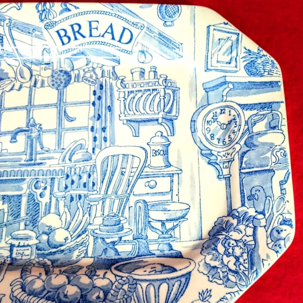 美品】英バーレイ社 Burleigh 角皿 スクエアディッシュ マチルダ