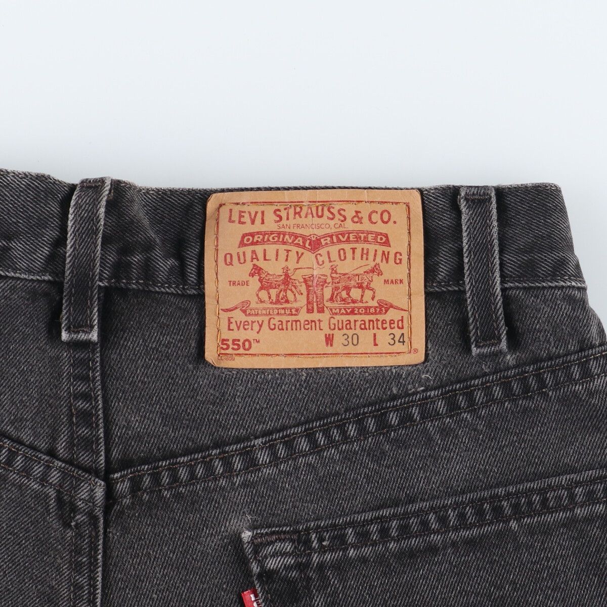 古着 90年代 リーバイス Levi's 550 RELAXED FIT ブラックジーンズ