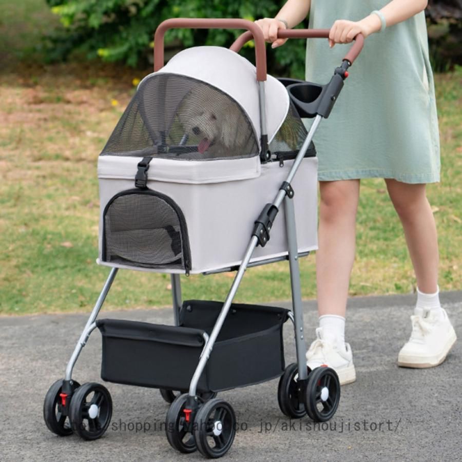 ペットカート 折りたたみ 4輪 分離式 対面式 取り外し ミニ 多頭 小型犬 中型犬 バスケット ペットバギー 猫 ドッグカート カート ペット用 ペット