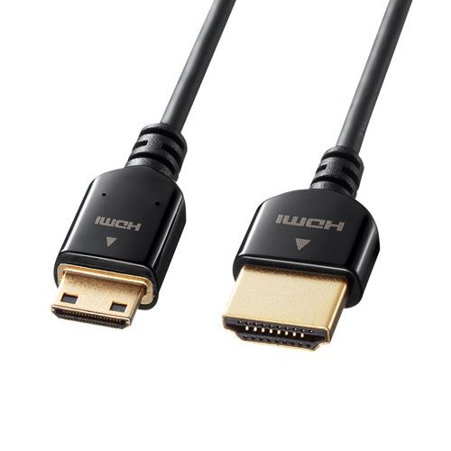5個セット サンワサプライ イーサネット対応ハイスピードHDMIミニケーブル KM-HD22-10KX5