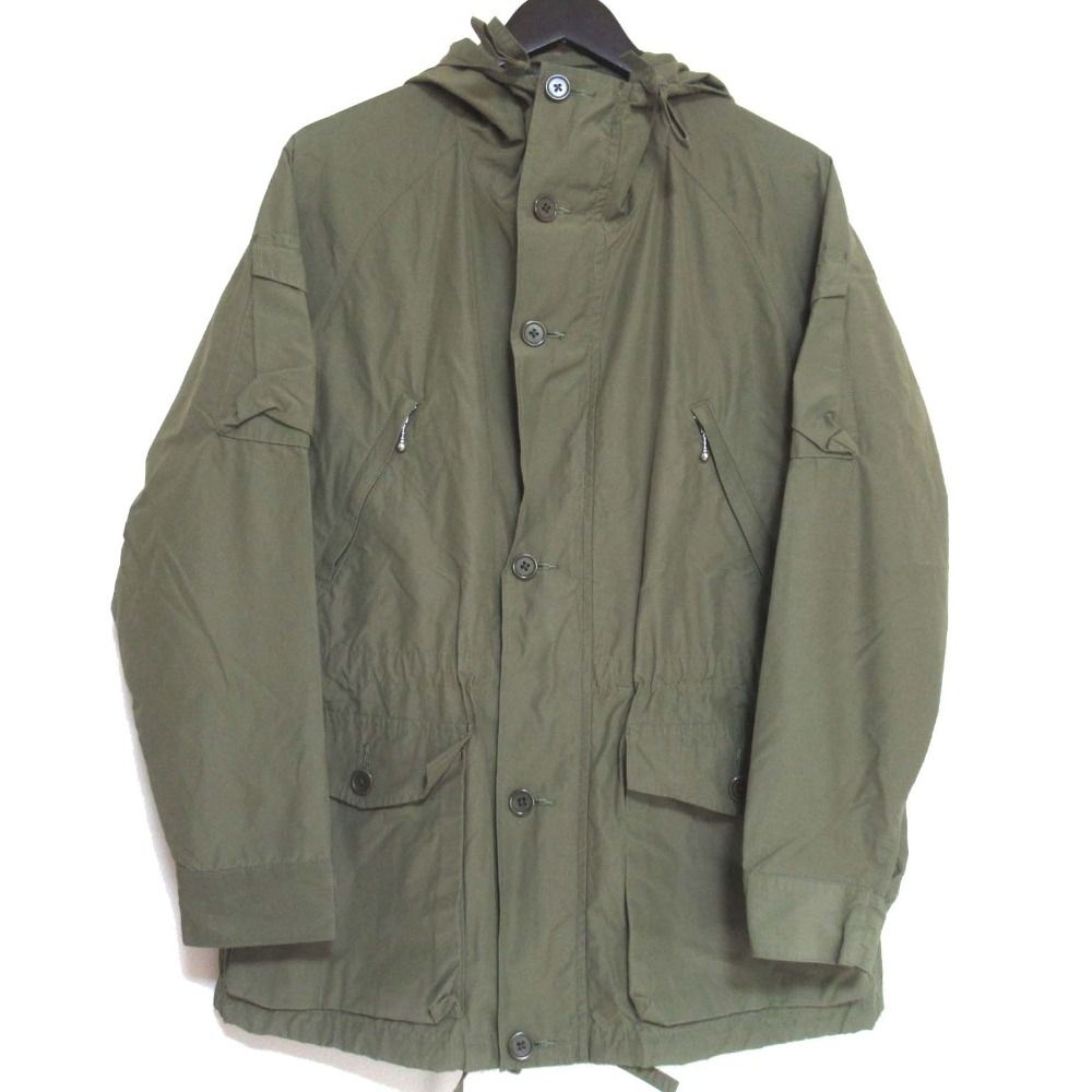 WOOLRICH ウールリッチ フーディー ミリタリージャケット コート 1701006 Mサイズ カーキ メンズ 古着