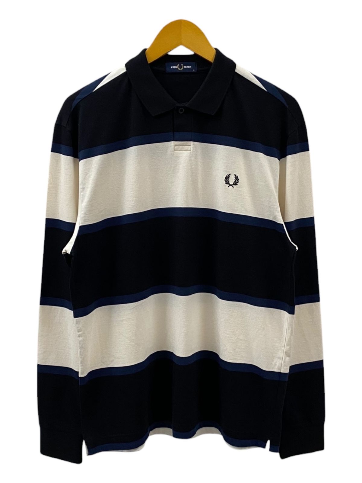 FRED PERRY (フレッドペリー) ポロシャツ ボーダー 長袖 M8519 M 