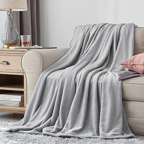 匿名配送】アイスグレー_160x200 Hansleep 毛布 セミダブル 冬用