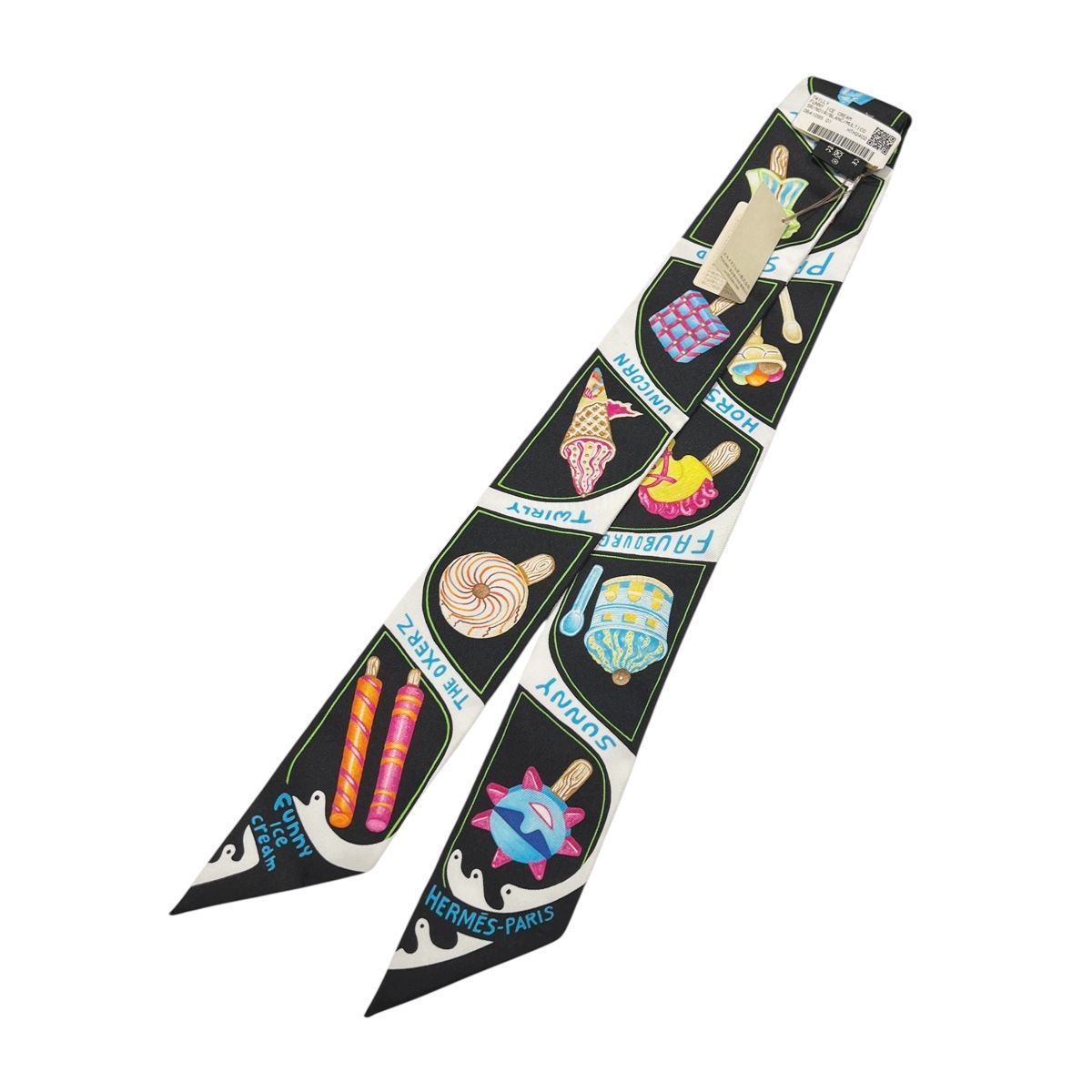 中古】 HERMES エルメス ツイリー ファニー・アイスクリーム Funny Ice
