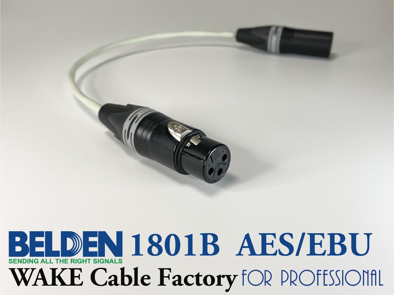 BELDEN1801B☆高性能デジタルケーブル2m☆AES/EBU(110Ω)/NEUTRIK