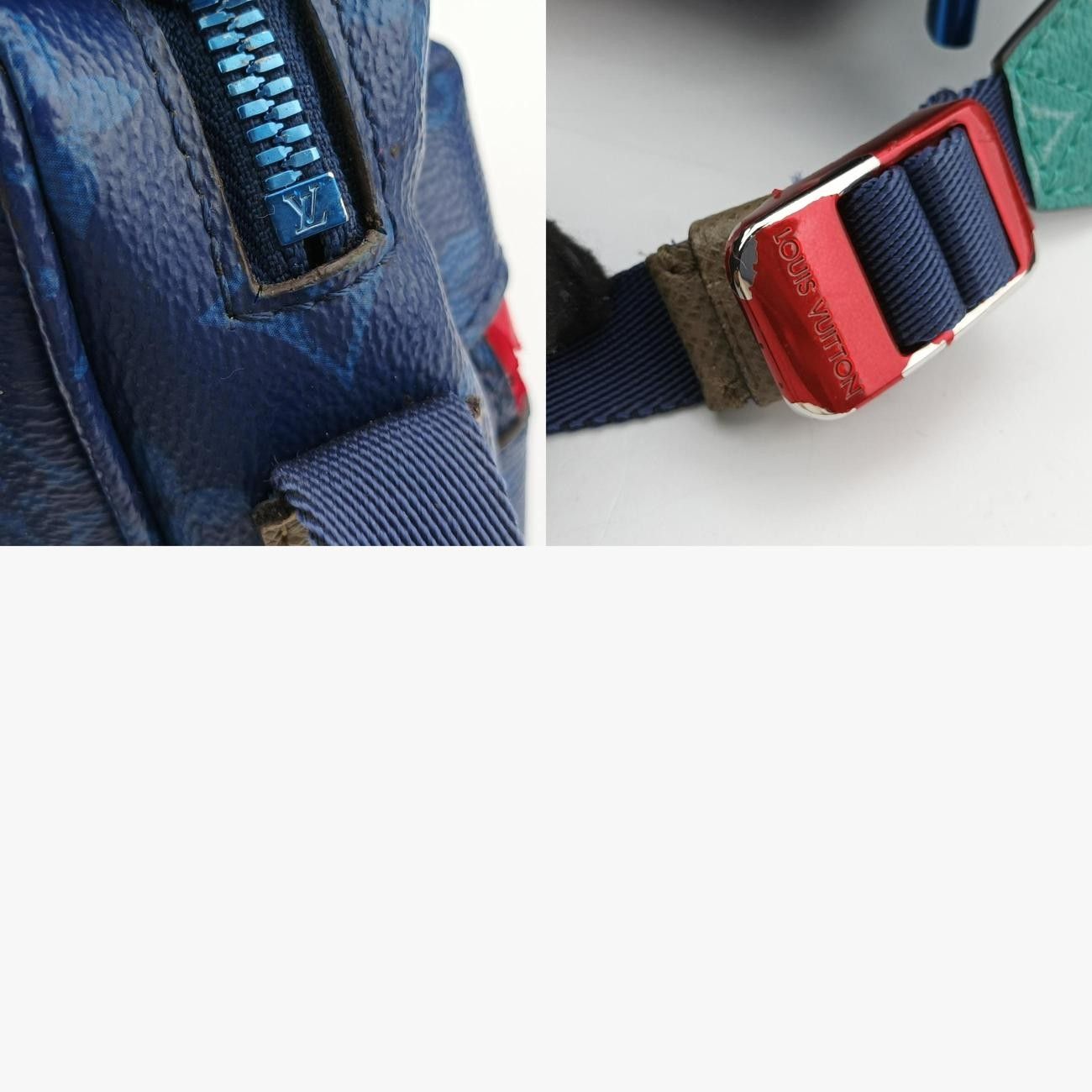 VuittonメッセンジャーPMブルーモノグラムキャンバス×レザーM43829CA4127