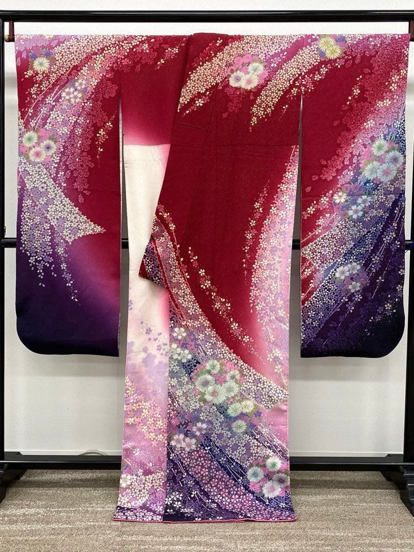 振袖 豪華 金通し 金彩 桜 紋意匠 ぼかし八掛 身丈169cm - メルカリ