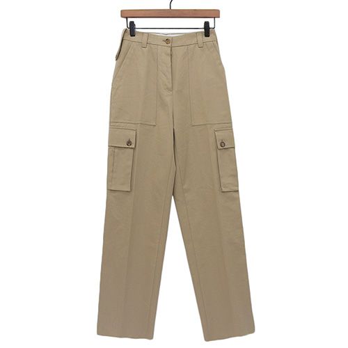 MIUMIU(ミュウミュウ) ロゴ刺繍カーゴパンツ ボトムス 22年 チノパン