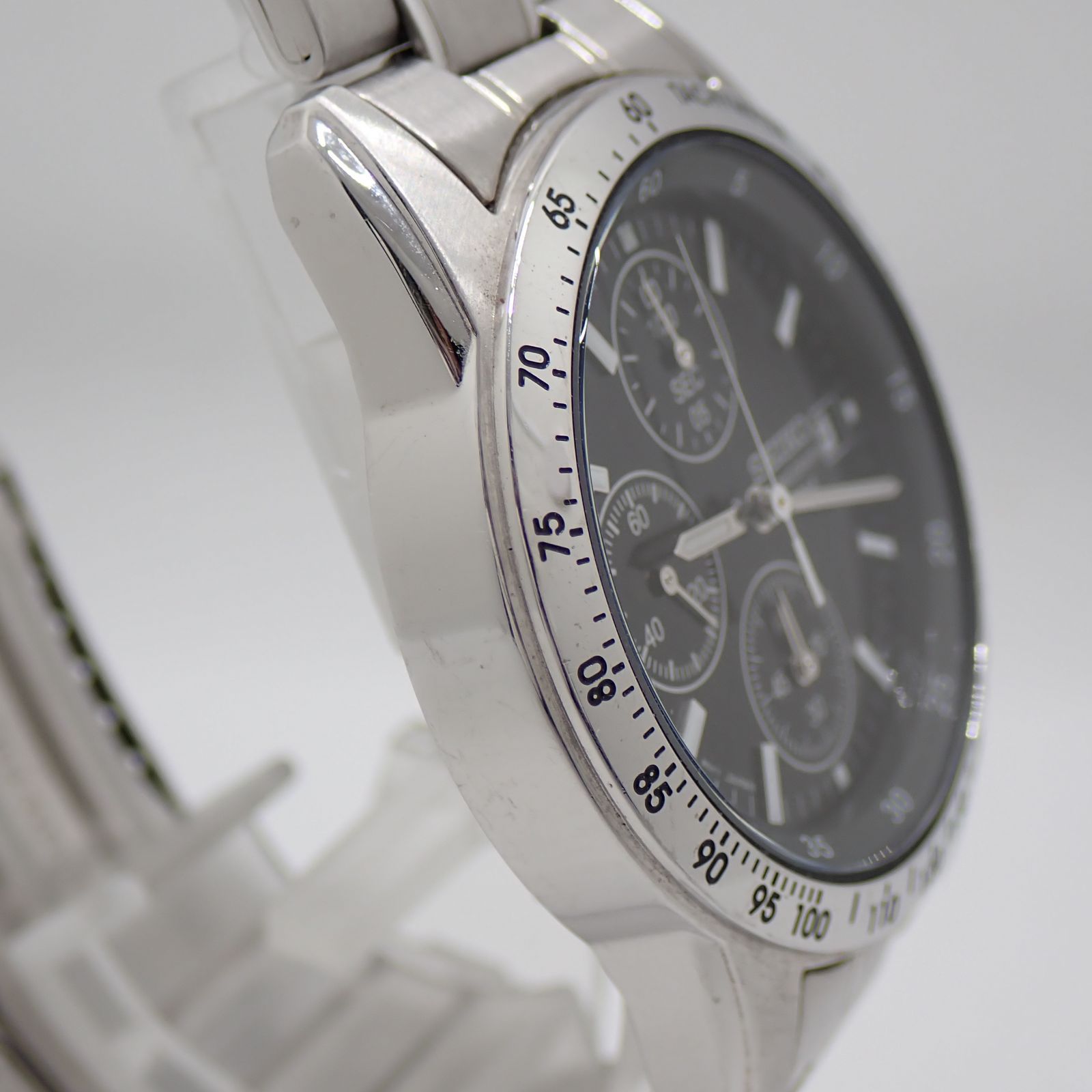 SEIKO セイコー 7T92-0DW0 クォーツ Seiko Chronograph 100m 7T92-0DW0 Quartz Analog Mens Watch