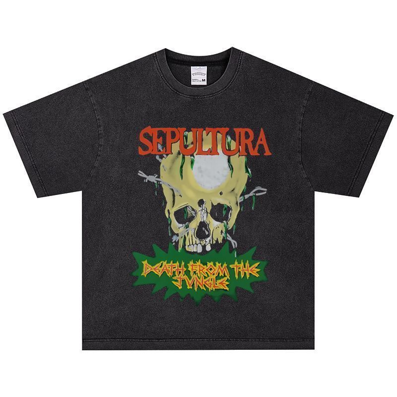 セパルトゥラ Sepultura ヴィンテージ加工 コットン 半袖 T