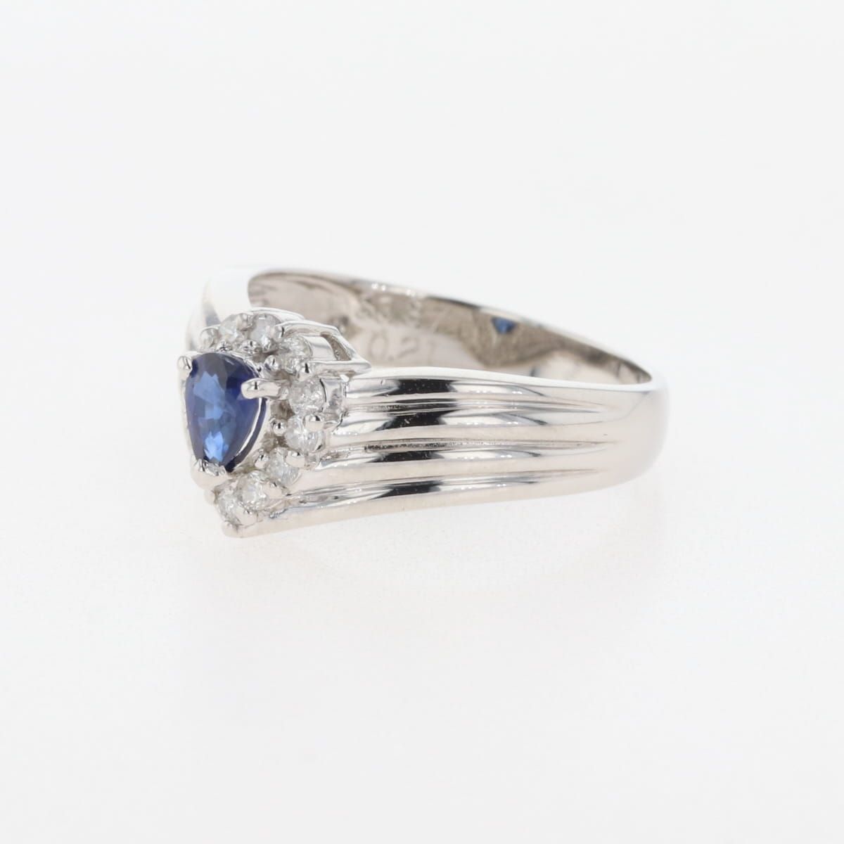 【87N4870M】K18 サファイア ダイヤモンド リング 11.5号 87N4870M】K18 サファイア ダイヤモンド リング 11.5号 K18「ブルー