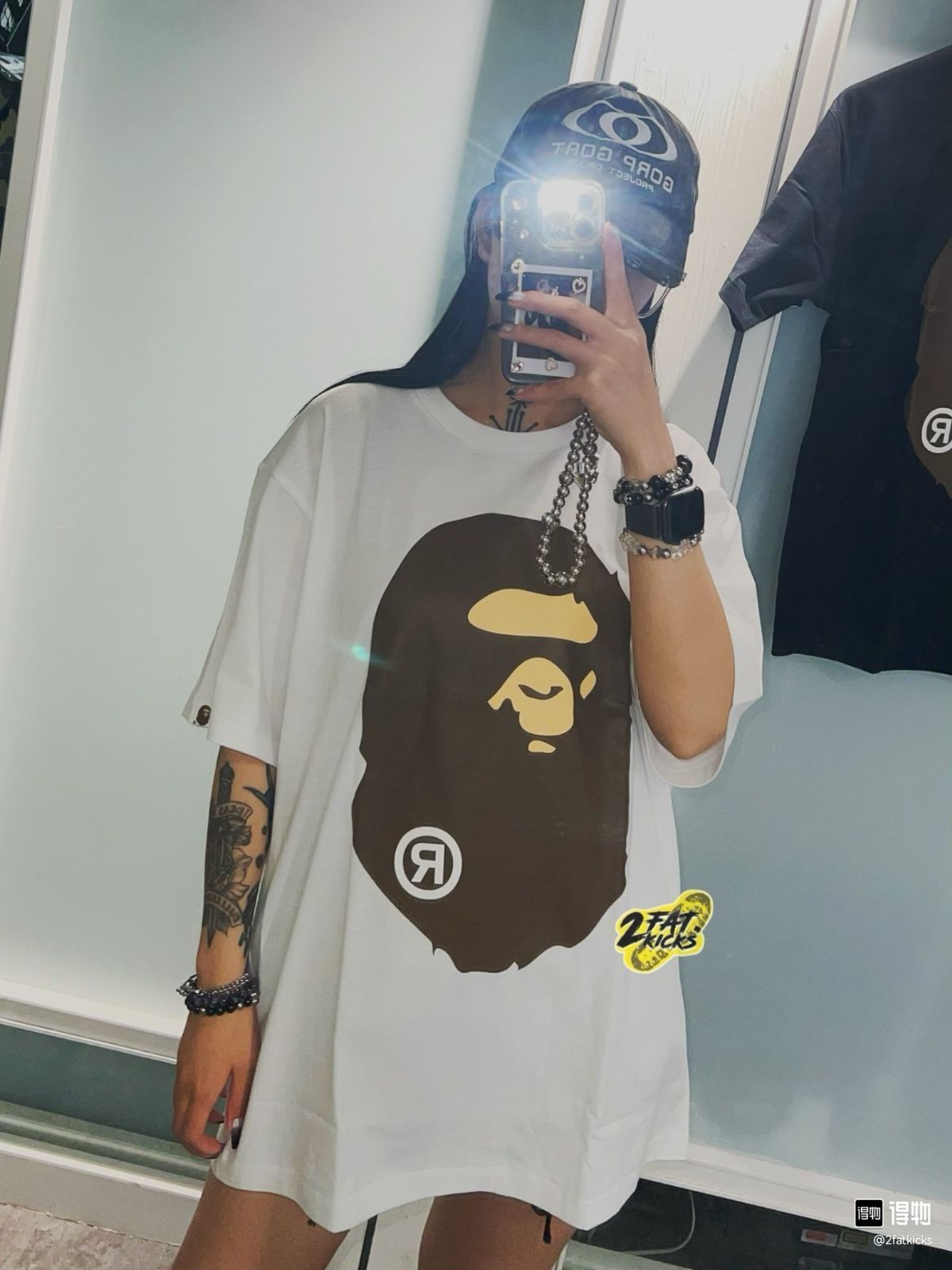 A BATHING APE レタープリント半袖Tシャツ ユニセックス - メルカリ