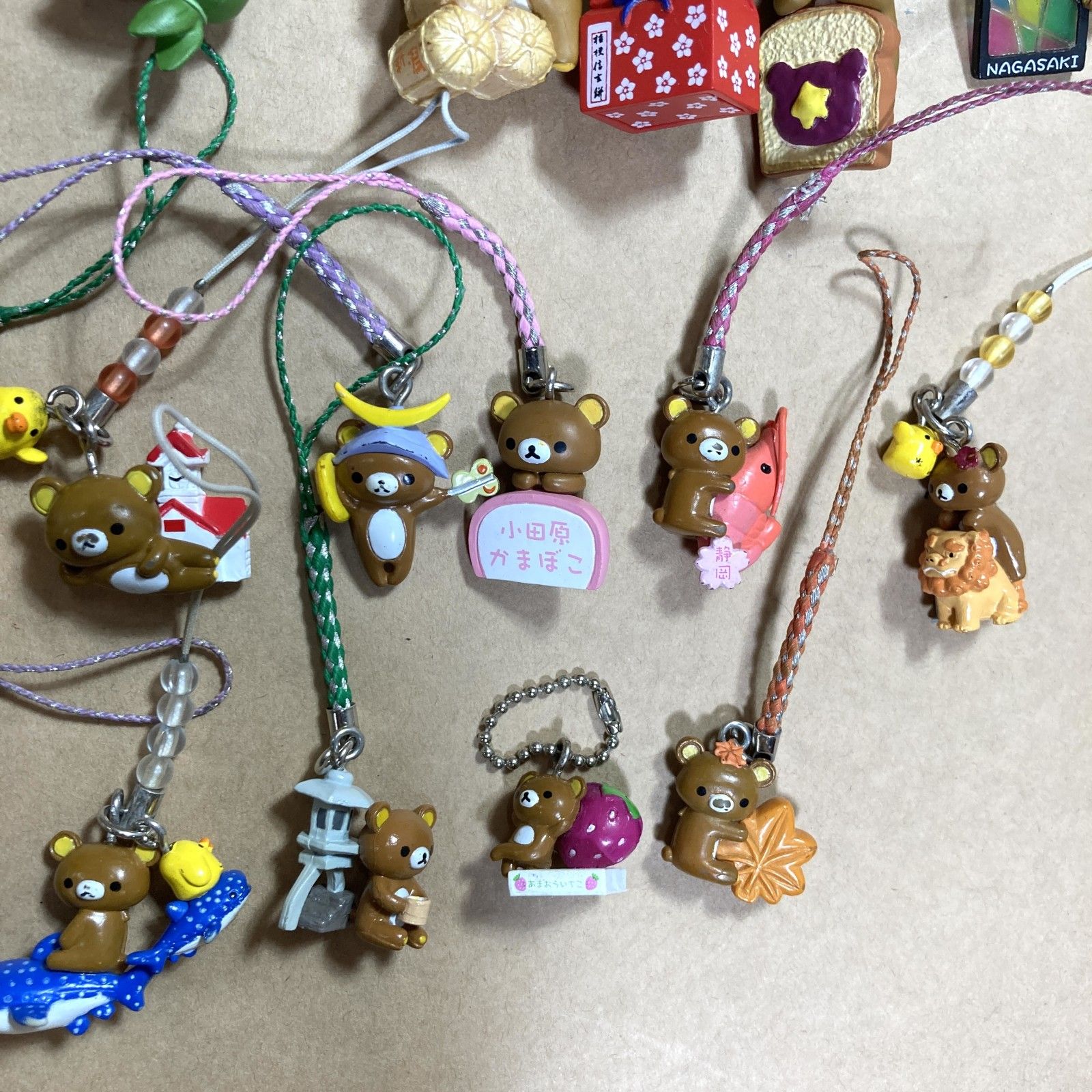 ご当地 リラックマ 根付け ストラップ 18個 ご当地 リラックマ 根付け
