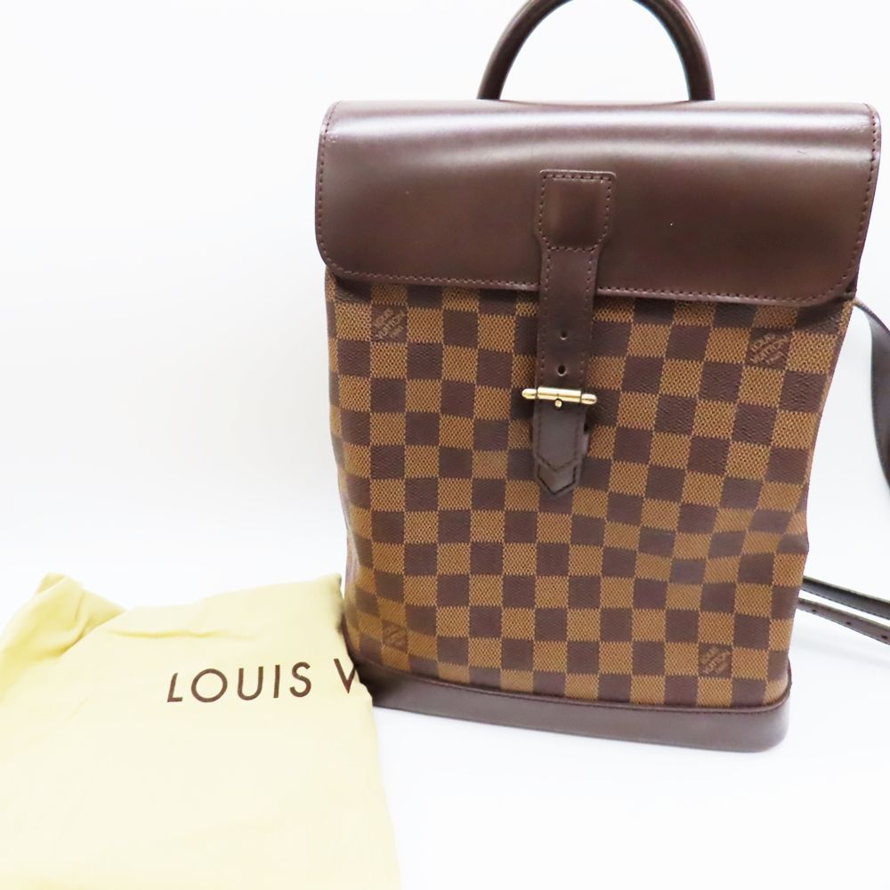 LOUIS VUITTON ダミエ ソーホー N51132 リュック エベヌ ソーホー 【質Shop天満屋】【人気】ルイ・ヴィトン ダミエ