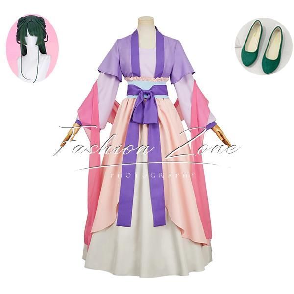 薬屋のひとりごと 第2四半期 風 猫猫 マオマオ コスプレ衣装 ウィッグ 靴 cosplay ハロウィン 演出服 変装
