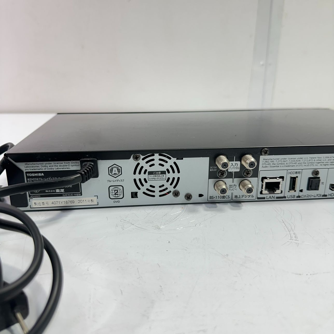 動作品】TOSHIBA/東芝 REGZA DBR-C100 ブルーレイレコーダー Y2