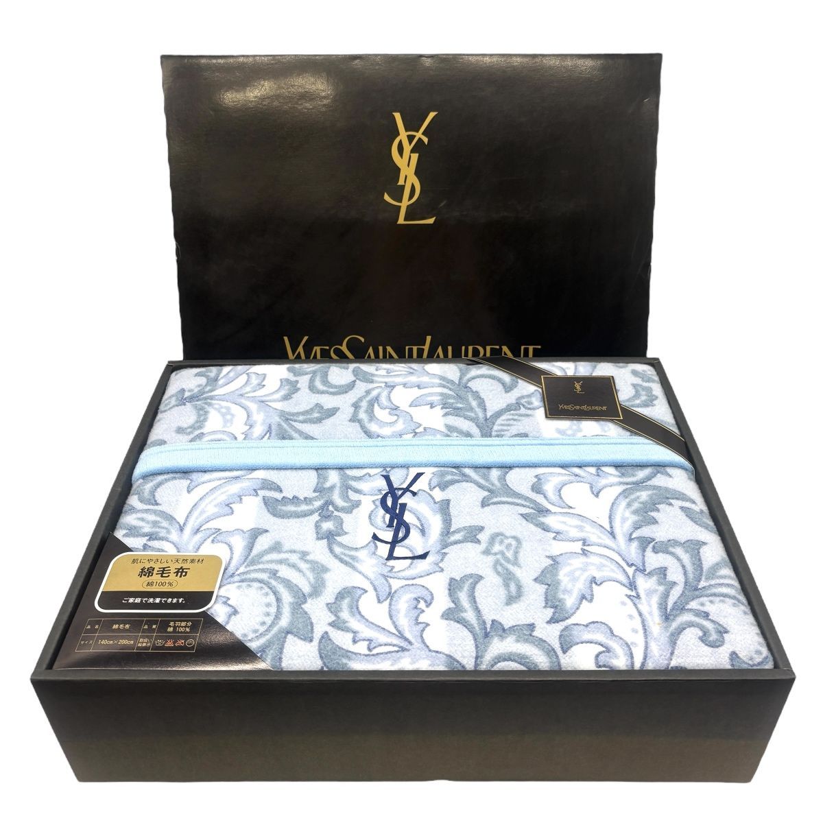 ♪0600 未使用 保管品 YVES SAINT LAURENT イヴサンローラン 綿