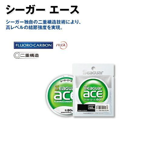 クレハ シーガー エース 600m連結 2.5号 / フロロカーボンハリス 釣具