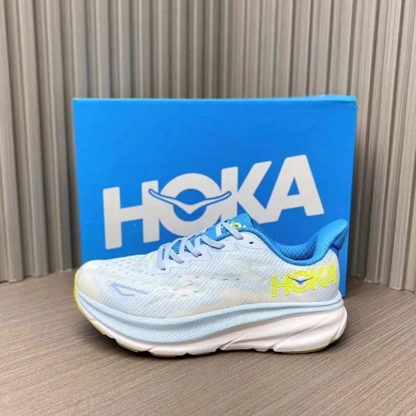 美品 HOKA ONEONE Clifton 9 ホカオネオネ WIDE クリフトン9ワイド スニーカー 1