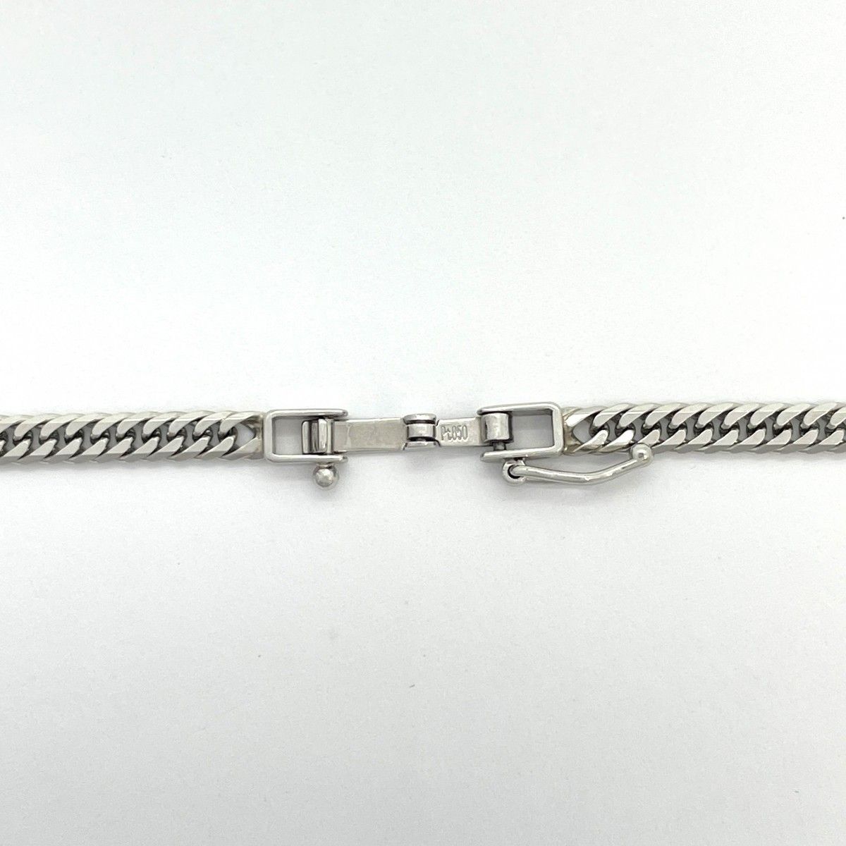 5khe037】喜平 ネックレス Pt850 プラチナ 6面 ダブル 60.5cm 20.2g  