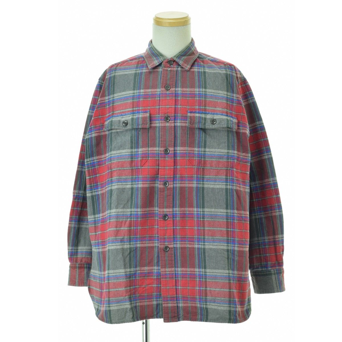 L.L.BEAN】90s ジャマイカ製 チェック柄フランネル長袖シャツ - メルカリ