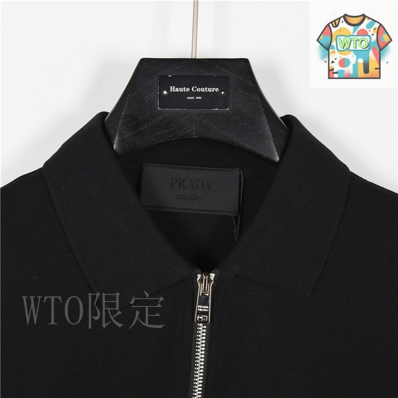 今日特価】Prada 25SS 胸元ポケット セミジップ ショート